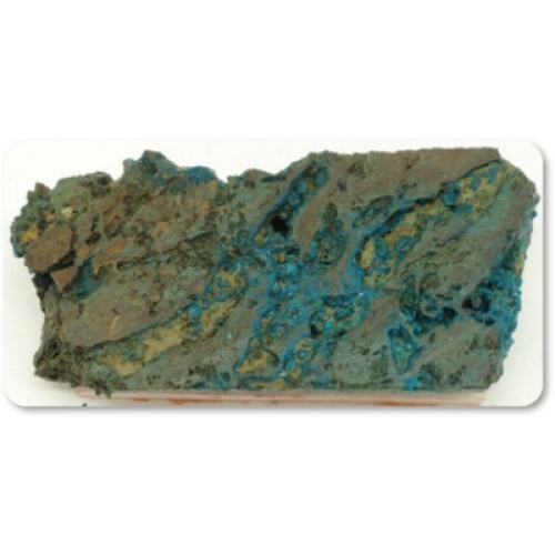 Brecciated Oxidized Skarn with Chrysocolla