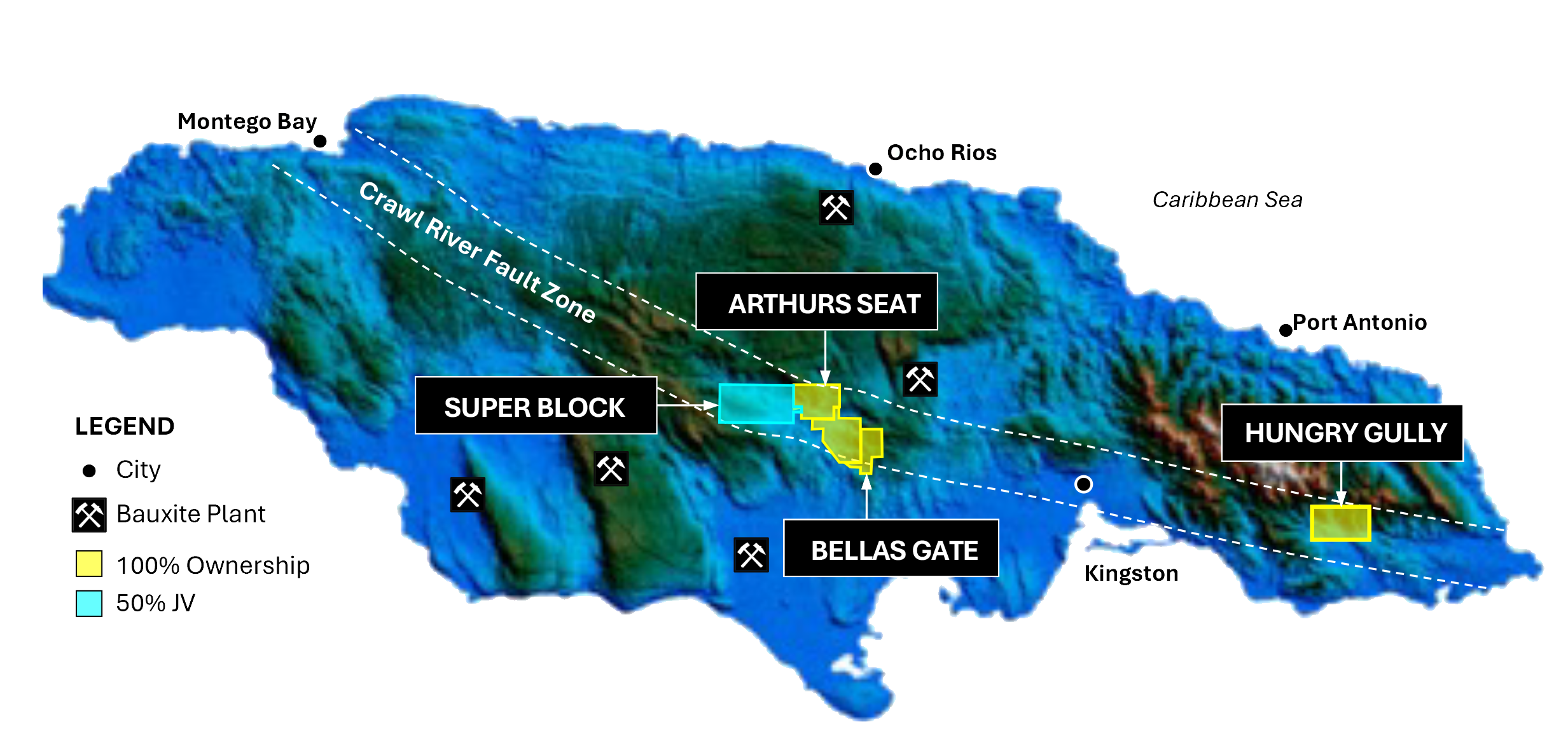 Jamaica Map